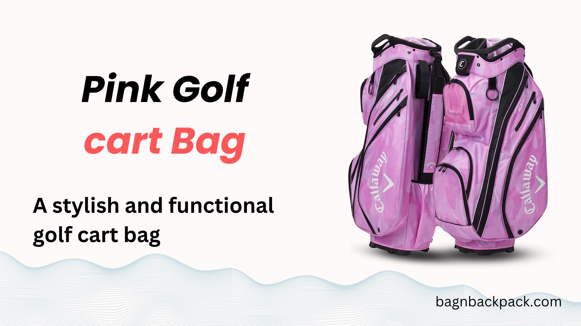 Pink Golf cart Bag